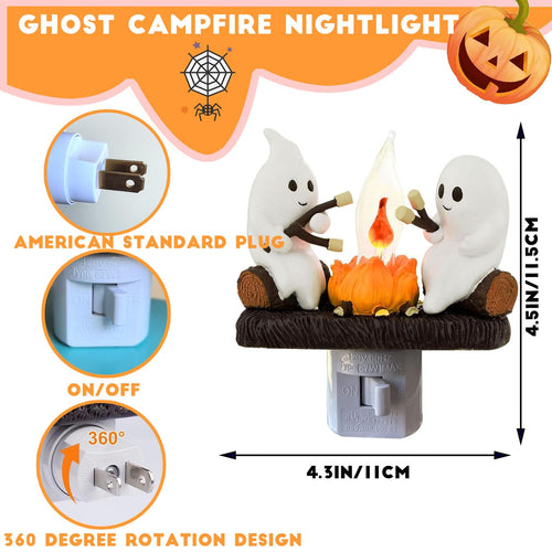 Ghost Campfire Night Light™ The Cutest Halloween Glow For Your Home