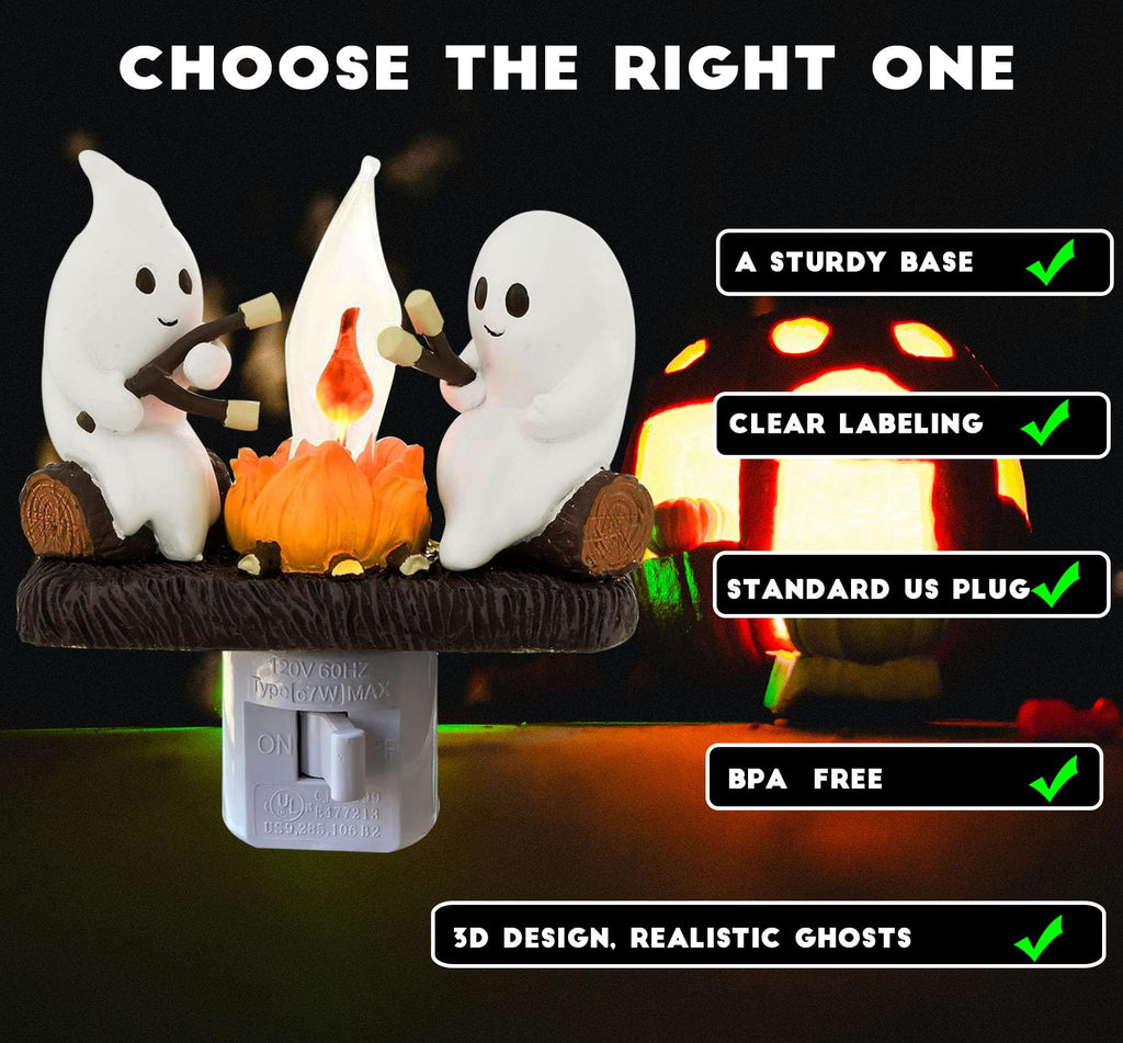 Ghost Campfire Night Light™ The Cutest Halloween Glow For Your Home