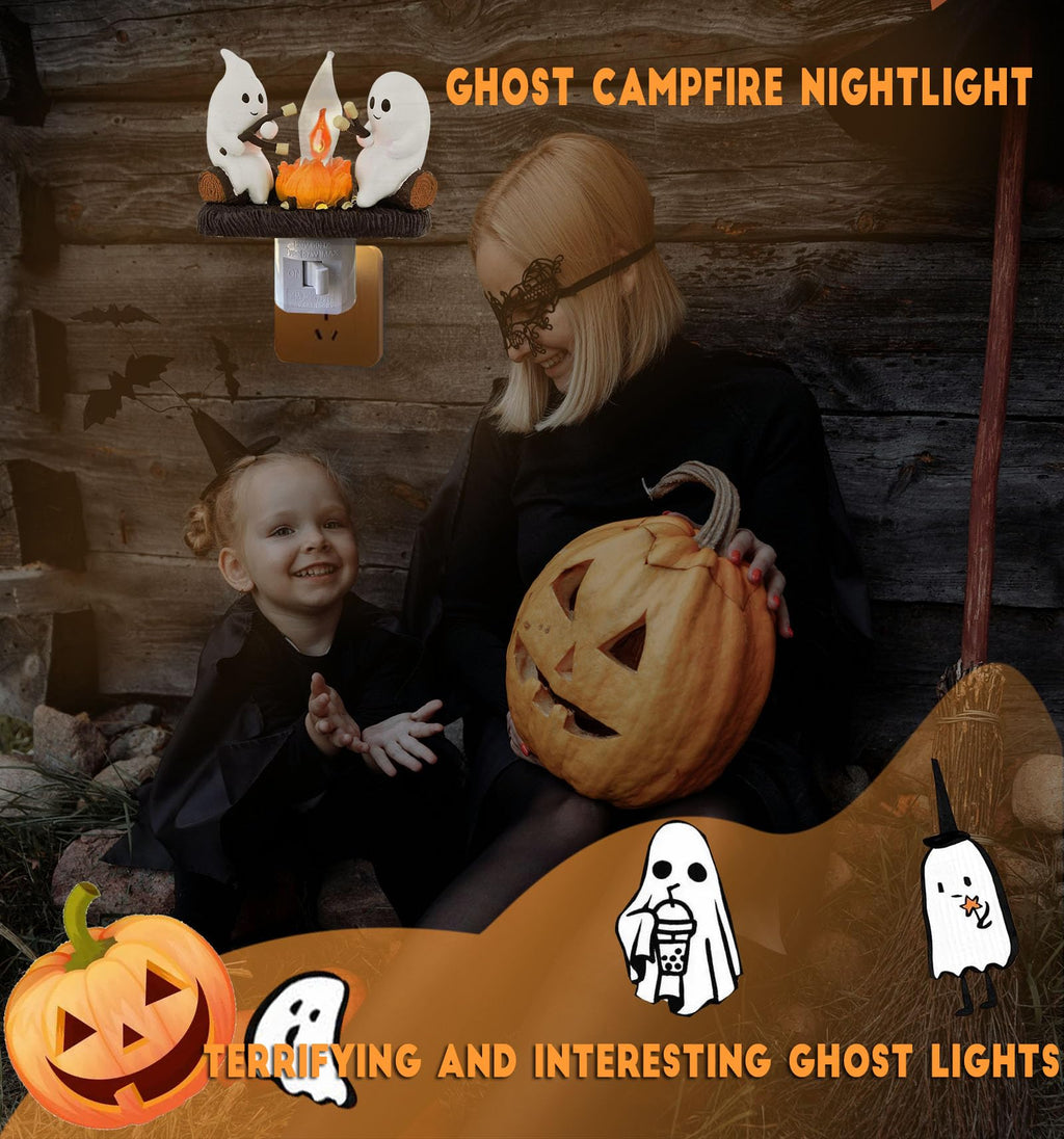 Ghost Campfire Night Light™ The Cutest Halloween Glow For Your Home